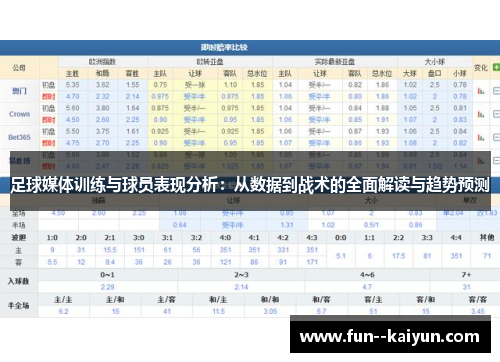 足球媒体训练与球员表现分析:从数据到战术的全面解读与趋势预测 足球媒体训练与球员表现分析:从数据到战术的全面解读与趋势预测